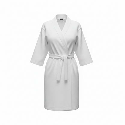 The Robe - white waffle kimono robe